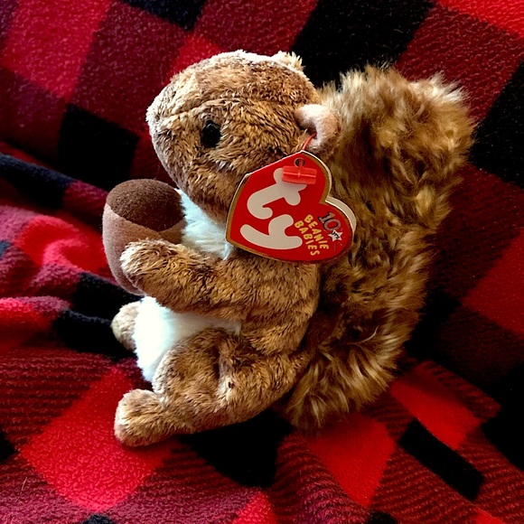 ‘Nutty’ ty Beanie Baby Squirrel - Picture 3 of 8